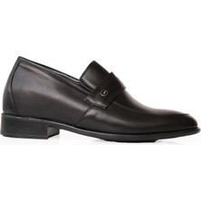 Yeni Boy Loafer Model Siyah +7 Veya +9 cm Boy Uzatan Erkek Ayakkabı Gizli Topuklu Kundura