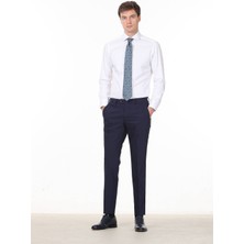 Ramsey Saks Modern Fit Klasik Yün Karışımlı Pantolon