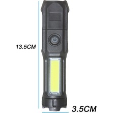 Senlinli Telescopic USB Rechargeable LED Flashlight (Yurt Dışından)