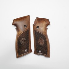 Sıg P220 Logolu Ceviz Ağacı Tabanca Kabzesi T199