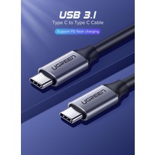 Ugreen USB 3.1 Type-C to Type-C Data ve Şarj Kablosu 1 Metre
