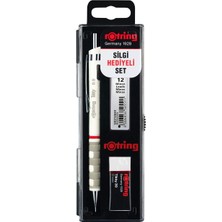 Rotring Tikky Okul Seti 0.5 mm Beyaz Versatil Kalem + Silgi + Uç