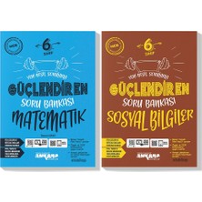 Ankara Yayıncılık 6.Sınıf  Matematik Sosyal Güçlendiren Soru Bankası Seti 2023 2 Kitap