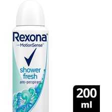 Rexona MotionSense Kadın Sprey Deodorant Avantajlı Boy Shower Fresh Antiperspirant 200 ml