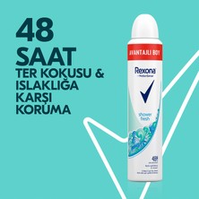 Rexona MotionSense Kadın Sprey Deodorant Avantajlı Boy Shower Fresh Antiperspirant 200 ml