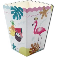 Parti Adresi Misir Kutusu Flamingo Temalı 10'lu