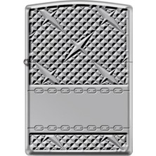 Zippo Çakmak 167-072998 Diamond Plate Chain Design