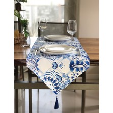 Desenİzmir Damask Desenli Runner Örtü