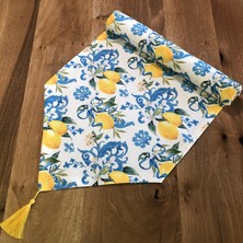 Desenİzmir Limon Çiçeği Desenli Runner Örtü