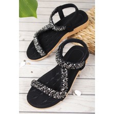 Khayt Isabel Anatomik Fashion Taşlı Günlük Çocuk Sandalet