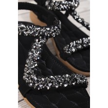Khayt Isabel Anatomik Fashion Taşlı Günlük Çocuk Sandalet