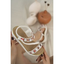 Khayt Ibiza Anatomik Fashion Taşlı Günlük Kadın Sandalet