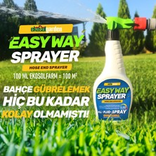 Ekosolfarm Sıvı Çim Gübresi + Easyway Hortum Ucu Sprayer EWS - Çim ve Tüm Bahçe Bitkileriniz İçin Sıvı Solucan Gübresi 10 Litre