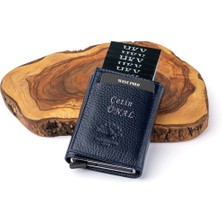 Westpolo West Polo Mekanizmalı Kartlık Cüzdan Deri Lacivert Erkek Kullanımı İçin Şık Tasarım