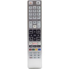 Toshiba Weko Kl Toshıba CT-8054 Netflıx Tuşlu Beyaz Lcd/led Tv Kumanda