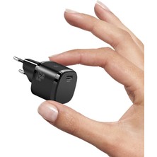 Linktech G825 Supper Silicon Tech 25W Pd Usb-C Şarj Adaptörü (Başlık) Siyah