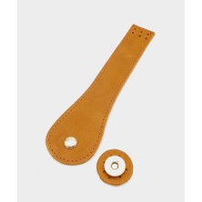 Angel Çanta Aksesuar  Deri Armut Model Kapak Açık Taba Light Gold Metalli