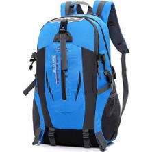 50L USB Jack Açık Hiking Spor Trekking Balıkçılık Su Geçirmez Kamp Erkekler ve Kadınlar Çiftler Omuz Çantası Sırt Çantası Dağcılık Çantası Açık Spor Sırt Çantası (Mavi)(Yurt Dışından)