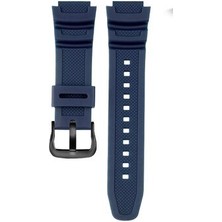 Ezgi Elektronik Casio Için SGW-300 400 500 AE1200 1300 Lacivert Muadil Silikon Kordonu Kayışı