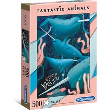 Clementoni - 35070 - Fantastic Animals Yetişkin Puzzle - Narwhal - 500 Parça