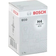 Bosch H4 Ampül Eco H4 12V 60/55W Normal Isık