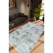 10 Post Online Salon Halısı Doku Eskitme Gri Kaydırmaz Kesme Yıkanabilir Ince Halı Tüysüz Kilim