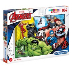 Clementoni 27284 Supercolor Puzzle Avengers, 104 Parça