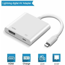 Maxgo 2131 iPhone 6 7 8 11 12 13 Xr Lightning To HDMI Çevirici Dönüştürücü Kablo Adaptör