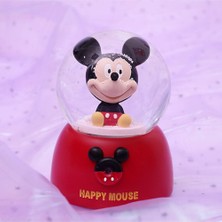 Keyfim Shop Mickey Mouse Temalı Orta Boy Işıklı Müzikli Kar Küresi
