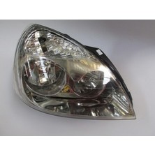 Ayfar 2002 - 2008 Renault Clio Sdhb Far Lambası Sağ Elektrikli - Motorsuz Nikelajlı 5fişli (H1 - H7) (Ayfar) (Oem NO:260102027R)