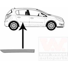 BSG Opel Corsa D 2007 Kapı Bandı Arka Sağ Astarlı (5kapı) (Oem NO:5172444)