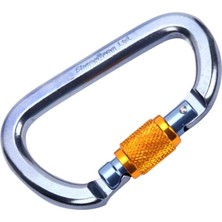 Aututer 28 Kn Alüminyum D Halka Karabiner Yüksek Kaliteli Karabin Aksesuar Karabin Gri (Yurt Dışından)