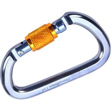 Aututer 28 Kn Alüminyum D Halka Karabiner Yüksek Kaliteli Karabin Aksesuar Karabin Gri (Yurt Dışından)