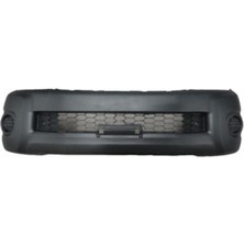 TŞT 2010 - 2011 Toyota Hilux Pıck Up Vıgo - D4D Ön Tampon Plastik Siyah (4x2 Dodik Deliksiz Sis Kapaklı) (My) (Oem NO:52119OK350)