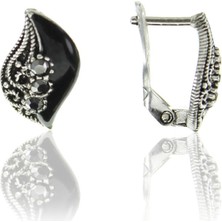 Doğan Silver Doğan Silverkadın Gümüş Markazit Taşlı Mekik Modeli Küpe DGN20432