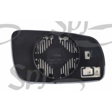 Spj Golf4 Elektrikli Ayna Camı 1998 - 2003 Kör Noktalı Mavi Büyük Tip Sol Oem NO:1J1857521C
