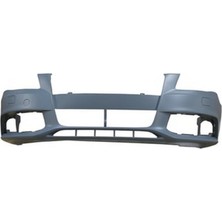 Tyg 2008 - 2012 Audi A4 Ön Tampon Gri (Astarlı Far Yıkama Kapaklı - Sensör Deliksiz Tyg) (Oem NO:8K0807105GRU)