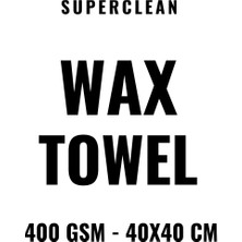 Superclean Mikrofiber Ultra Lüks Cila  Havlusu  400 Gsm 40 x 40 cm 3'lü Paket