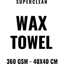 Superclean Mikrofiber Lüks Cila Bezi 40 x 40 cm 3'lü Paket 360 Gsm