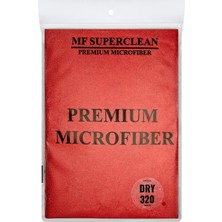 Superclean Mikrofiber Lüks Oto Kurulama Havlusu - Çift Yüz Kısa Hav - 320 Gsm 50 x 70 cm