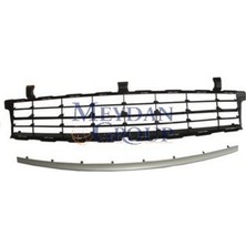 TW 2007 - 2009 Renault Scenic Iı Ön Tampon Panjuru Orta Siyah (Dış Çıtası Gümüş Gri) 2parça (Tw) (Oem NO:7701477302)