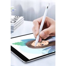 Coofbe Stylus Dokunmatik Tablet Kalemi Kapasif Kalem 120MAH Şarjlı Palm Rejection Pencil Capacitive