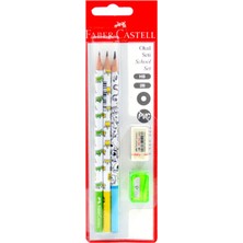 Faber-Castell Kurşun Kalem Silgi Kalemtıraş Okul Seti Hb ve 2b