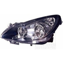 Depo Opel Corsa D 2010 Far Sol Siyah Sport Elektrikli H7+H1 (Oem NO:1216194)