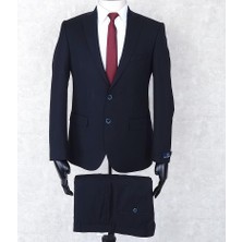 Jan Carlucci Regularfit Yelekli Drop 6 Takım-Lacivert