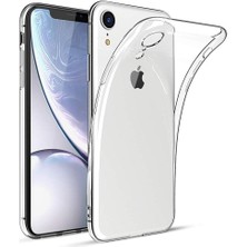 Bzontech iPhone Xr Kılıf Şeffaf Silikon Kamera Korumalı 3D