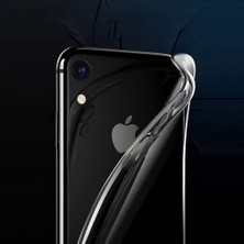 Bzontech iPhone Xr Kılıf Şeffaf Silikon Kamera Korumalı 3D