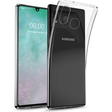 Bzontech Samsung A30 Kılıf Şeffaf Silikon Kamera Korumalı 3D