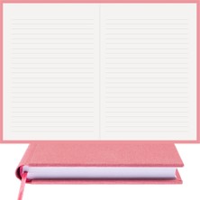 Bi Defter Çizgili Defter – Viskon Kumaş Ciltleme, %100 El Yapımı, El Dikişi (Iplik Dikiş) “benzersiz Ürün” A/5