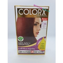 Colorx Saç Boyası Set - 7.66 Akik Kızılı